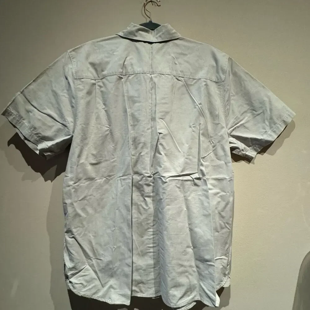 The North Face light gray button down shirt size XL